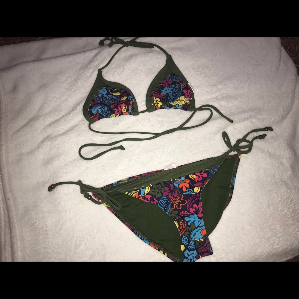Dark Green Bikini